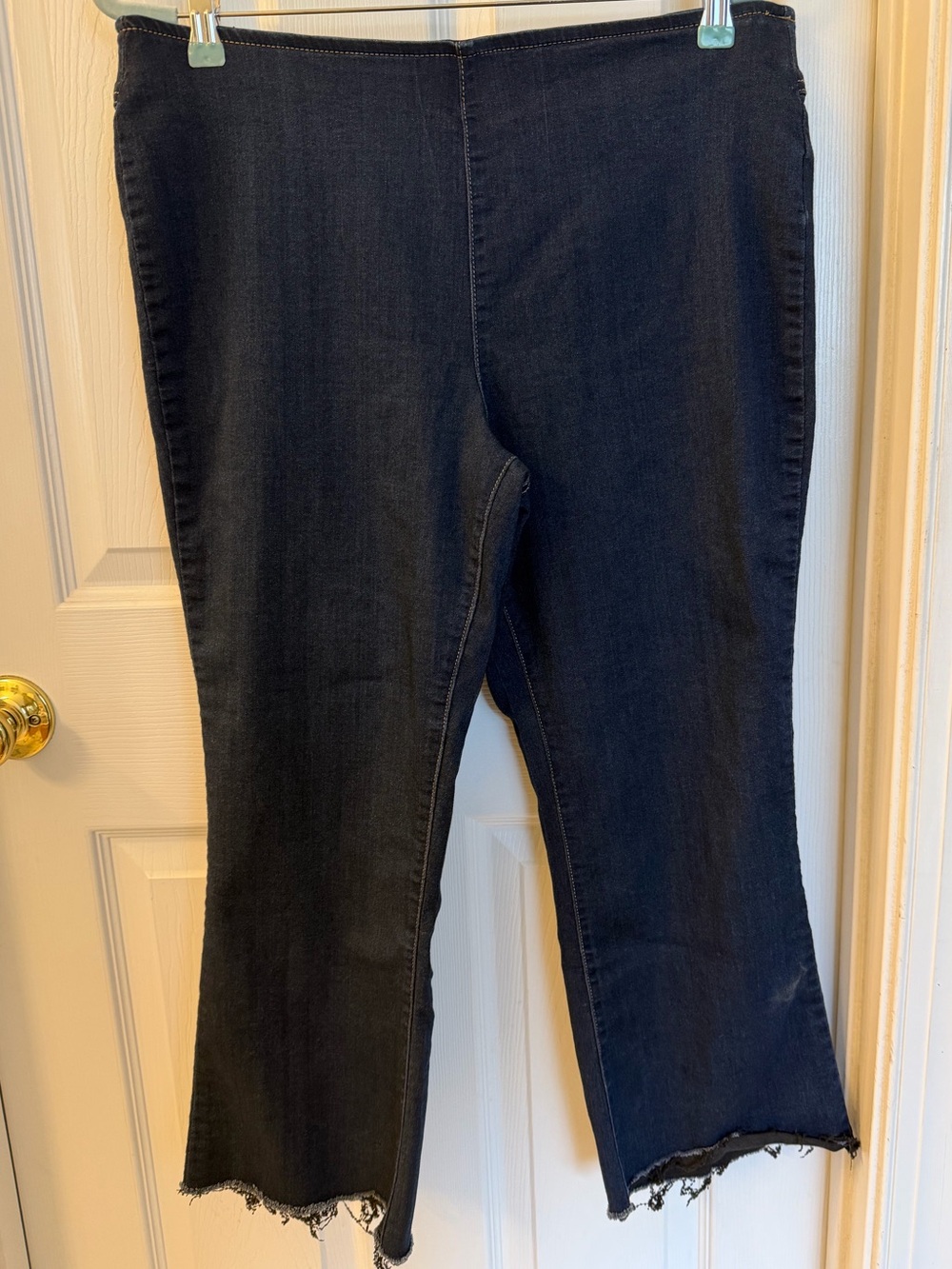 1822 Denim high-stretch wide-leg crop jeans Sz 14